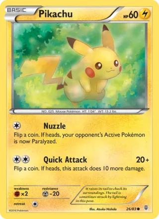 Pikachu #26 · Generations Pokémon card