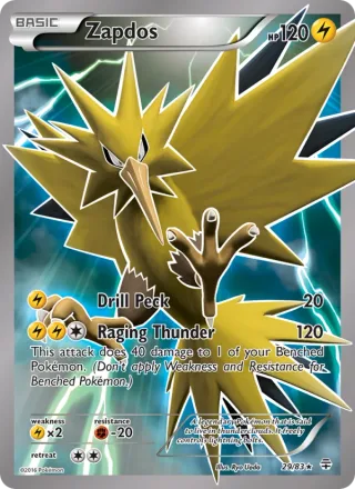 Zapdos #29 · Generations Pokémon card