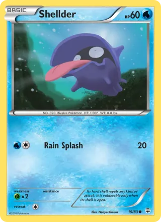 Shellder #19 · Generations Pokémon card
