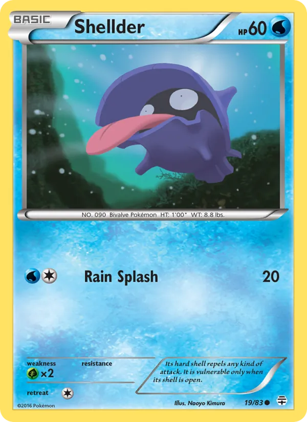 Shellder full card art
