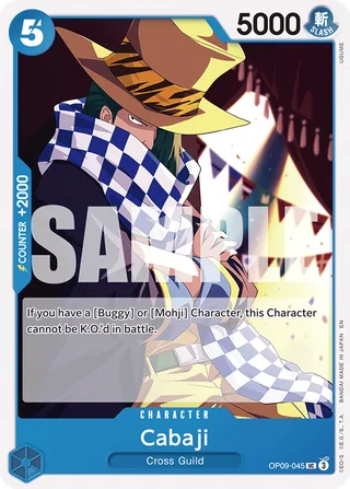 Cabaji (Reprint) #OP09-045-reprint · ST-25: Starter Deck 25 BLUE Buggy One Piece card