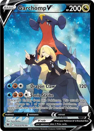 Garchomp V #TG23 · Astral Radiance Trainer Gallery Pokémon card