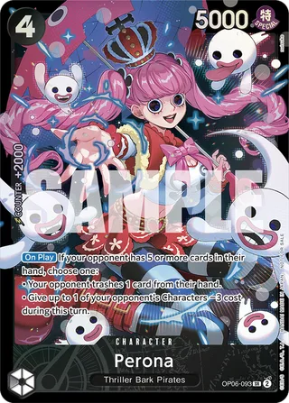 Perona (SP) #OP06-093-sp · The Azure Sea's Seven One Piece card