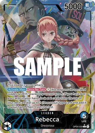 Rebecca (Alternate Art) #OP04-039-alternate-art · Kingdoms of Intrigue One Piece card