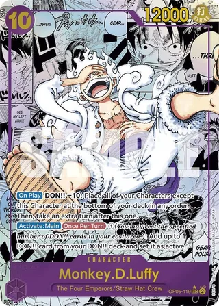 Monkey.D.Luffy (Manga) #OP05-119-manga · Premium Booster -The Best- One Piece card