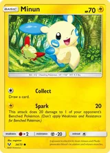 Minun #34/73 · Shining Legends Pokémon card