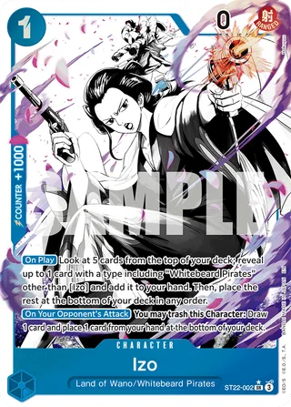 Izo (Parallel) #ST22-002-parallel · ST-22: Starter Deck 22 Ace & Newgate One Piece card