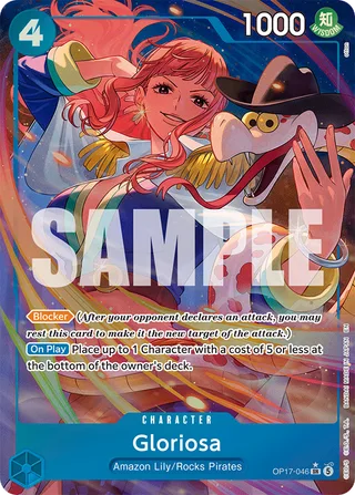 Gloriosa (Alternate Art) #OP17-046-alternate-art · The World's Strongest Warriors One Piece card