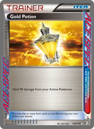 Gold Potion card