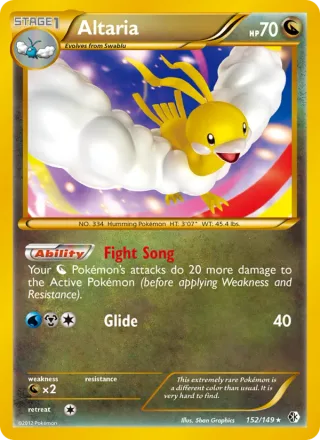 Altaria #152 · Boundaries Crossed Pokémon card