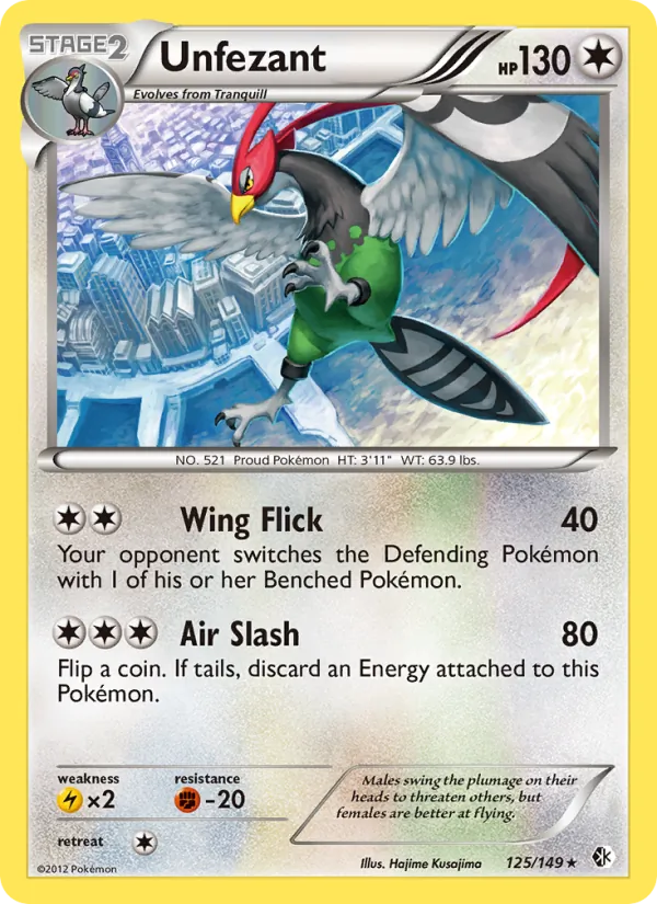 Unfezant full card art