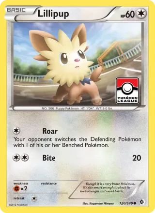 Lillipup #120 · Boundaries Crossed Pokémon card