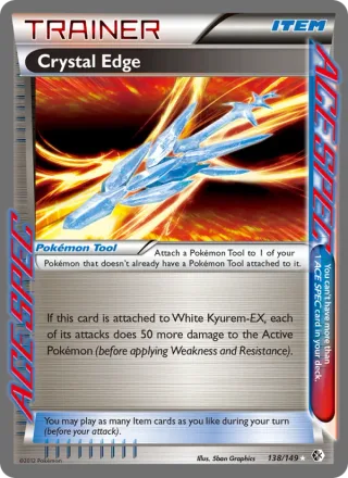 Crystal Edge #138 · Boundaries Crossed Pokémon card