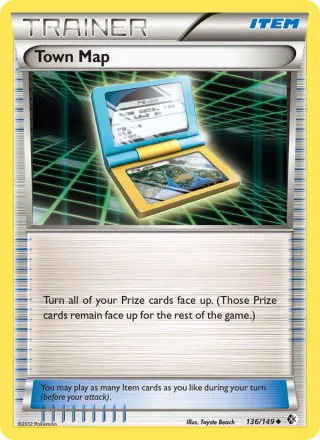 Town Map #136 · Boundaries Crossed Pokémon card