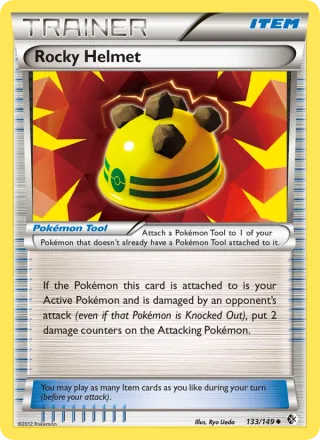 Rocky Helmet #133 · Boundaries Crossed Pokémon card