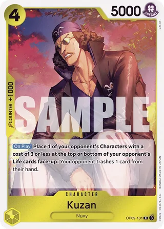 Kuzan #OP09-101 · Emperors in the New World One Piece card