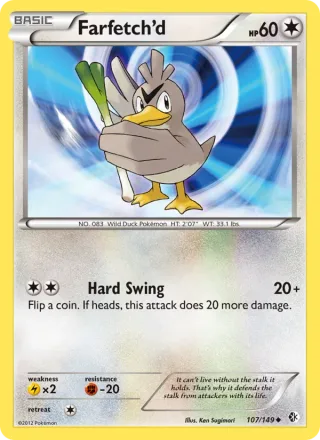 Farfetch’d #107 · Boundaries Crossed Pokémon card