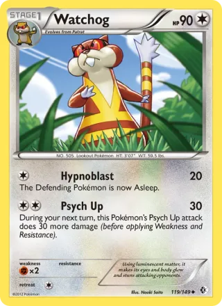 Watchog #119 · Boundaries Crossed Pokémon card
