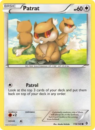 Patrat #118 · Boundaries Crossed Pokémon card