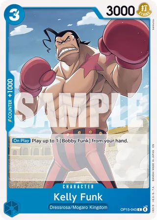 Kelly Funk #OP15-043 · Adventure on Kami's Island One Piece card