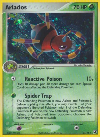 Ariados #2 · Unseen Forces Pokémon card