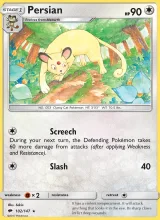 Persian · Burning Shadows Pokémon card