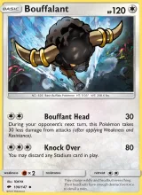 Bouffalant · Burning Shadows Pokémon card