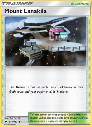 Mount Lanakila #118 · Burning Shadows Pokémon card