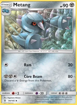 Metang #84 · Guardians Rising Pokémon card