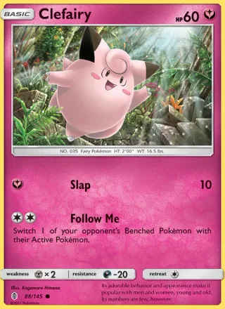 Clefairy #88 · Guardians Rising Pokémon card