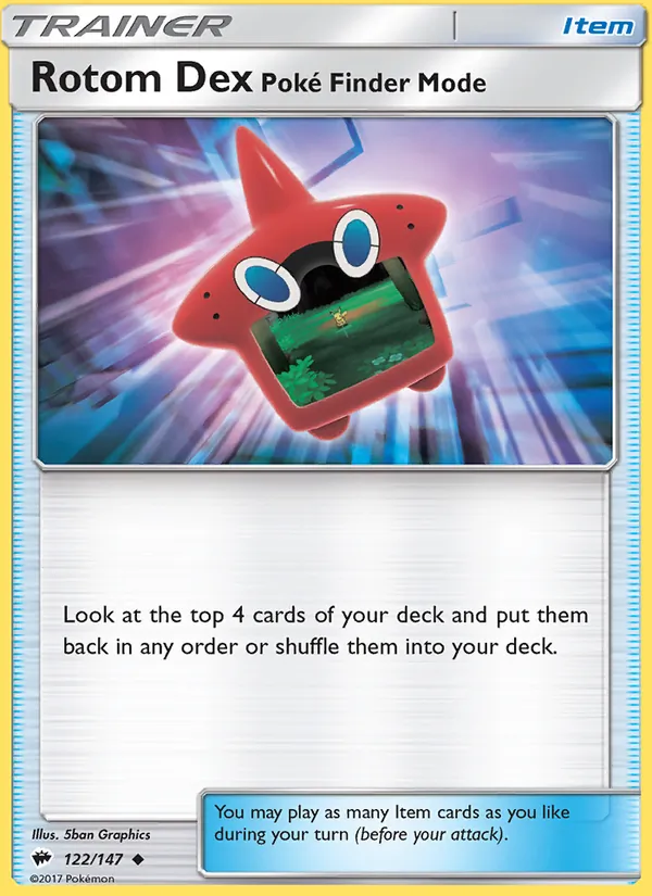 Rotom Dex—Poké Finder Mode full card art