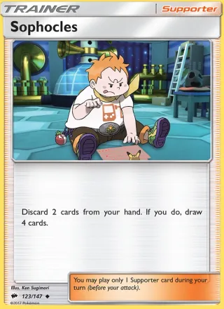 Sophocles #123 · Burning Shadows Pokémon card