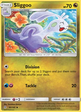 Sliggoo #95 · Guardians Rising Pokémon card
