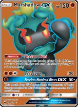 Marshadow GX · Burning Shadows Pokémon card