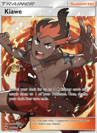 Kiawe #144 · Burning Shadows Pokémon card