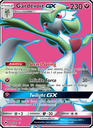 Gardevoir GX #140 · Burning Shadows Pokémon card
