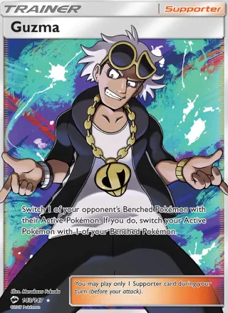 Guzma #143 · Burning Shadows Pokémon card