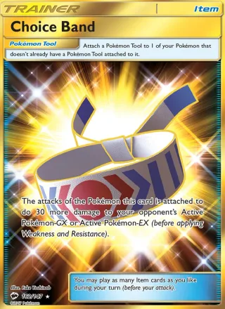 Choice Band #162 · Burning Shadows Pokémon card