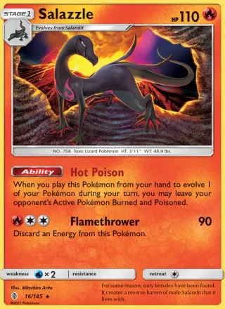 Salazzle #16 · Guardians Rising Pokémon card