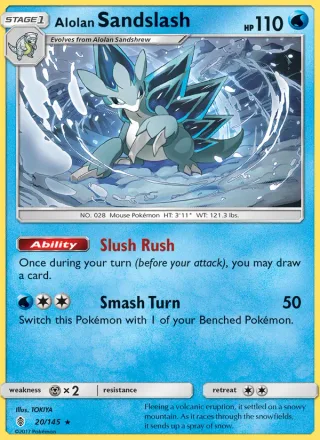 Alolan Sandslash #20 · Guardians Rising Pokémon card
