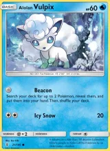 Alolan Vulpix · Guardians Rising Pokémon card