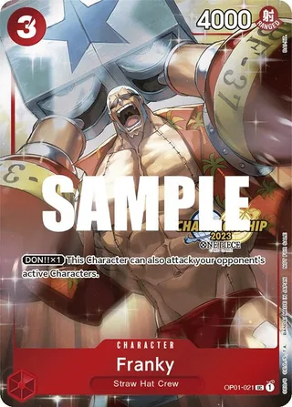 Franky (CS 2023 Celebration Pack) #OP01-021-cs-2023-celebration-pack · One Piece Promotion Cards One Piece card