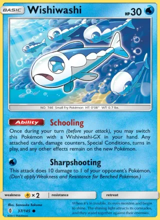Wishiwashi #37 · Guardians Rising Pokémon card