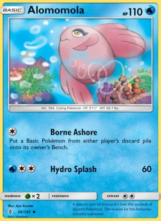 Alomomola #36 · Guardians Rising Pokémon card