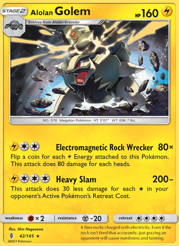 Alolan Golem full card art