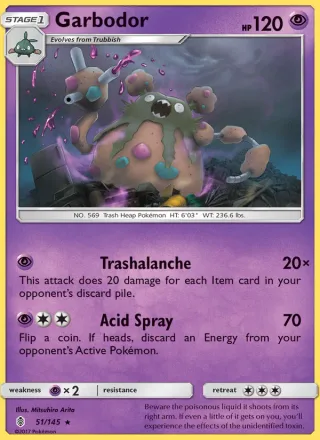 Garbodor #51 · Guardians Rising Pokémon card