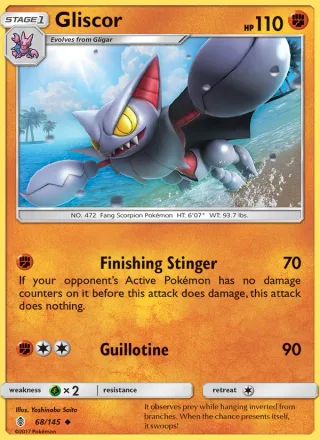 Gliscor #68 · Guardians Rising Pokémon card