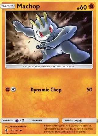 Machop #63 · Guardians Rising Pokémon card