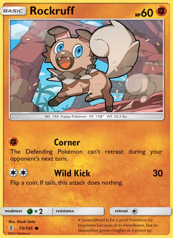 Rockruff full card art