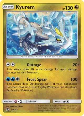 Kyurem #SM142 · SM Black Star Promos Pokémon card